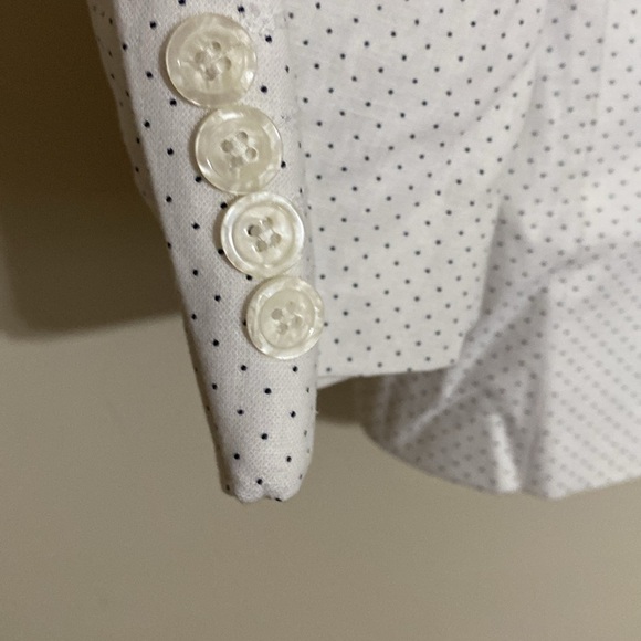 Linea Uomo White Double-Breasted Men's Blazer sport coat 56R linen event Y2K - Picture 2 of 11